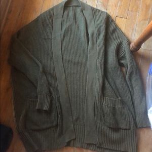 BDG green cardigan